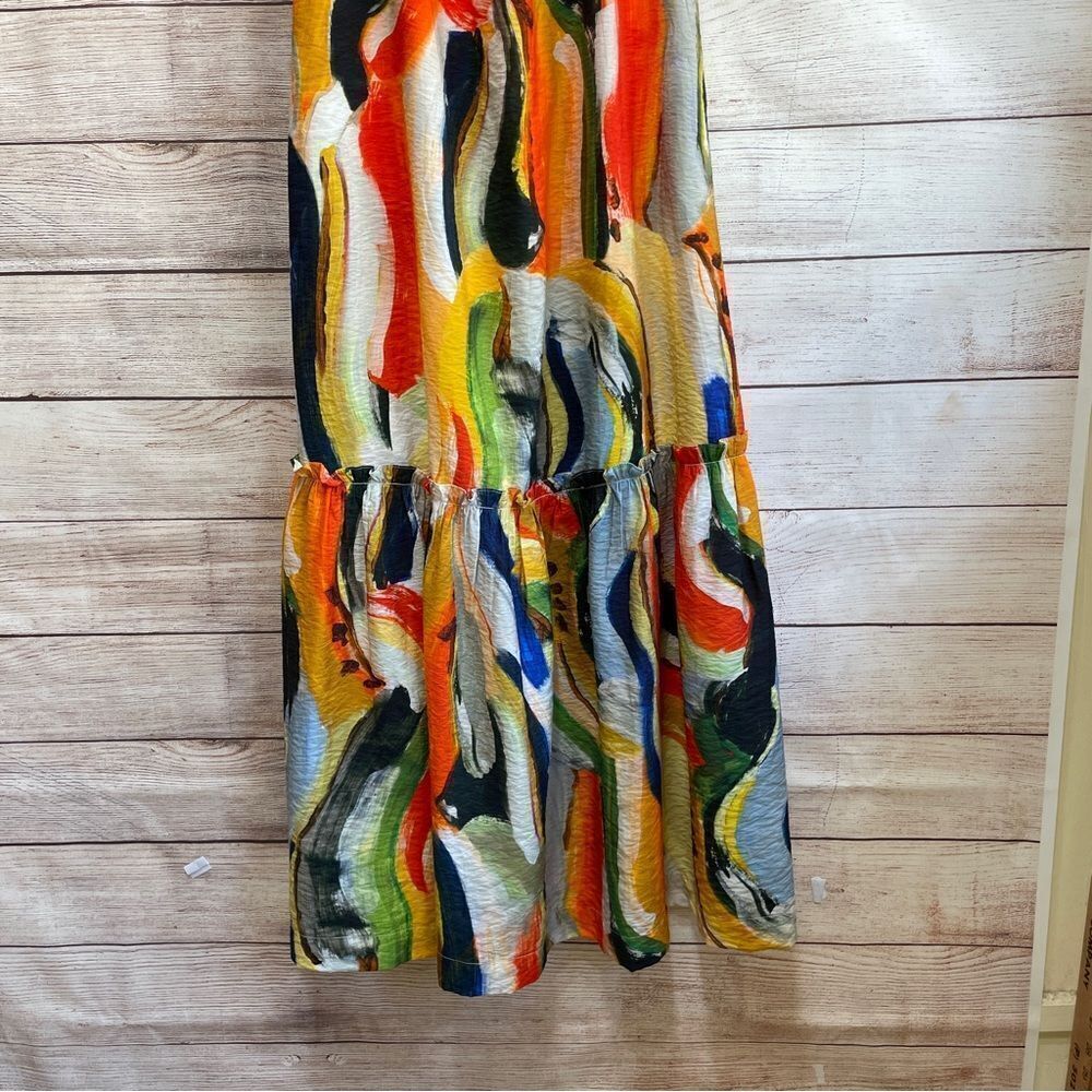 MAEVE ANTHROPOLOGIE SUSANNAH GRAPHIC ABSTRACT MAXI DRESS - Picture 6 of 12